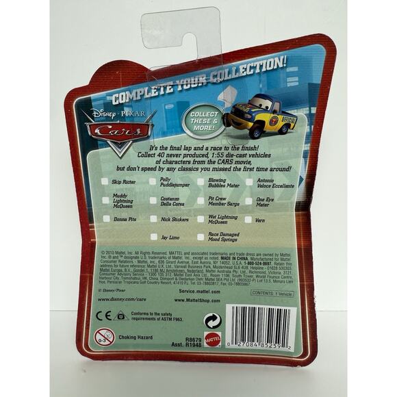 NIB Disney Pixar Cars Final Lap Collection #162 Hooman 1:55 Diecast Car - Picture 4 of 5